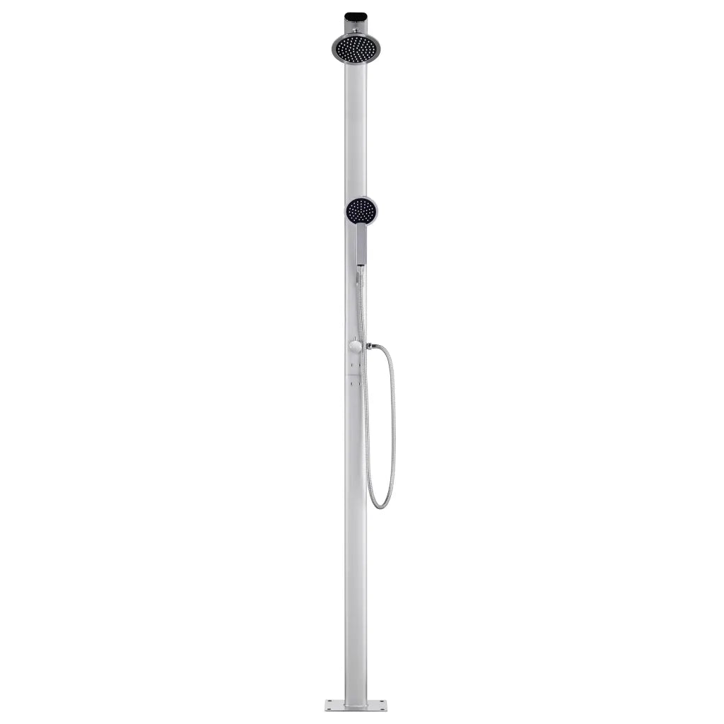 Doccia da Giardino con Base Marrone 220 cm in Alluminio cod mxl 49987