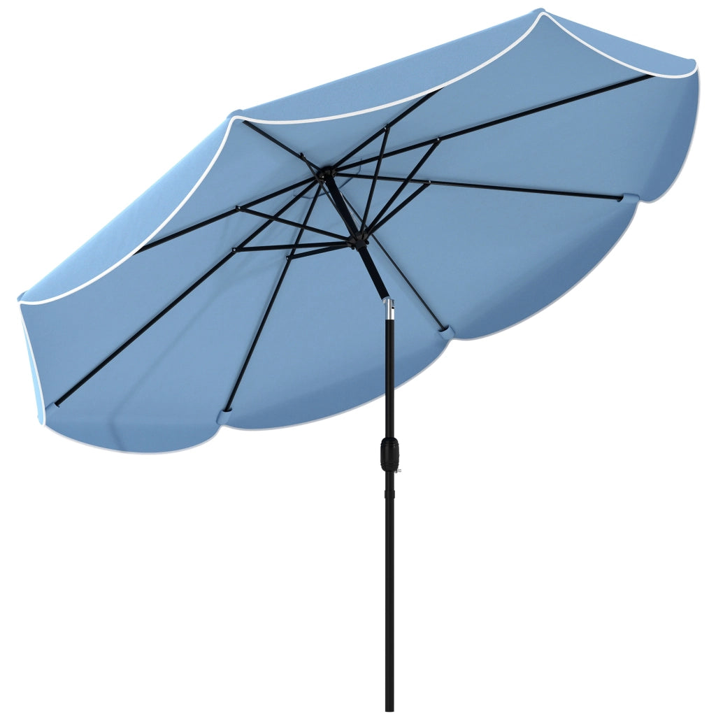 Ombrellone da Giardino ¨C zephmum ¨C 3 Posizioni Regolabili, ?270 cm, Azzurro