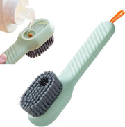 Spazzola premium multifunzionale con dispenser per la rimozione di macchie - Costruzione in PP e nylon duraturo - Adatto per scarpe, borse e abbigliamento - Verde