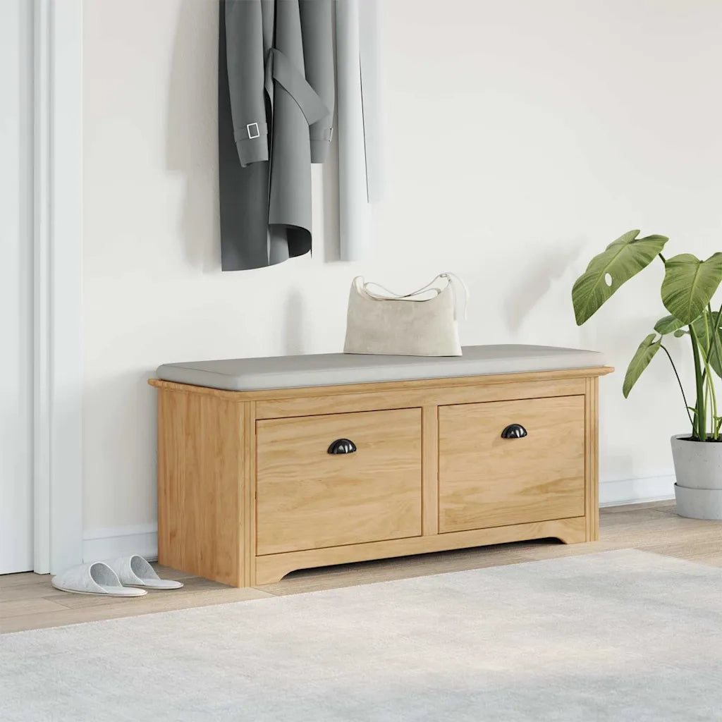 Panchina per corridoio BODO Marrone miele 118 x 40 x 50 cm 42023475