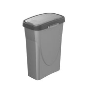 BIDONE PATTUMIERA RACCOLTA DIFFERENZIATA "ECOSWING" 25LT GRIGIO CORNICE GRIGIA MHOME 10.8071.GRIGIO