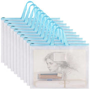 Documentario waterdicht - Cartellone A3 - Mappe documenti portatile - 10 pezzi - 44 x 33,5 cm - PVC resistente alla abrasione