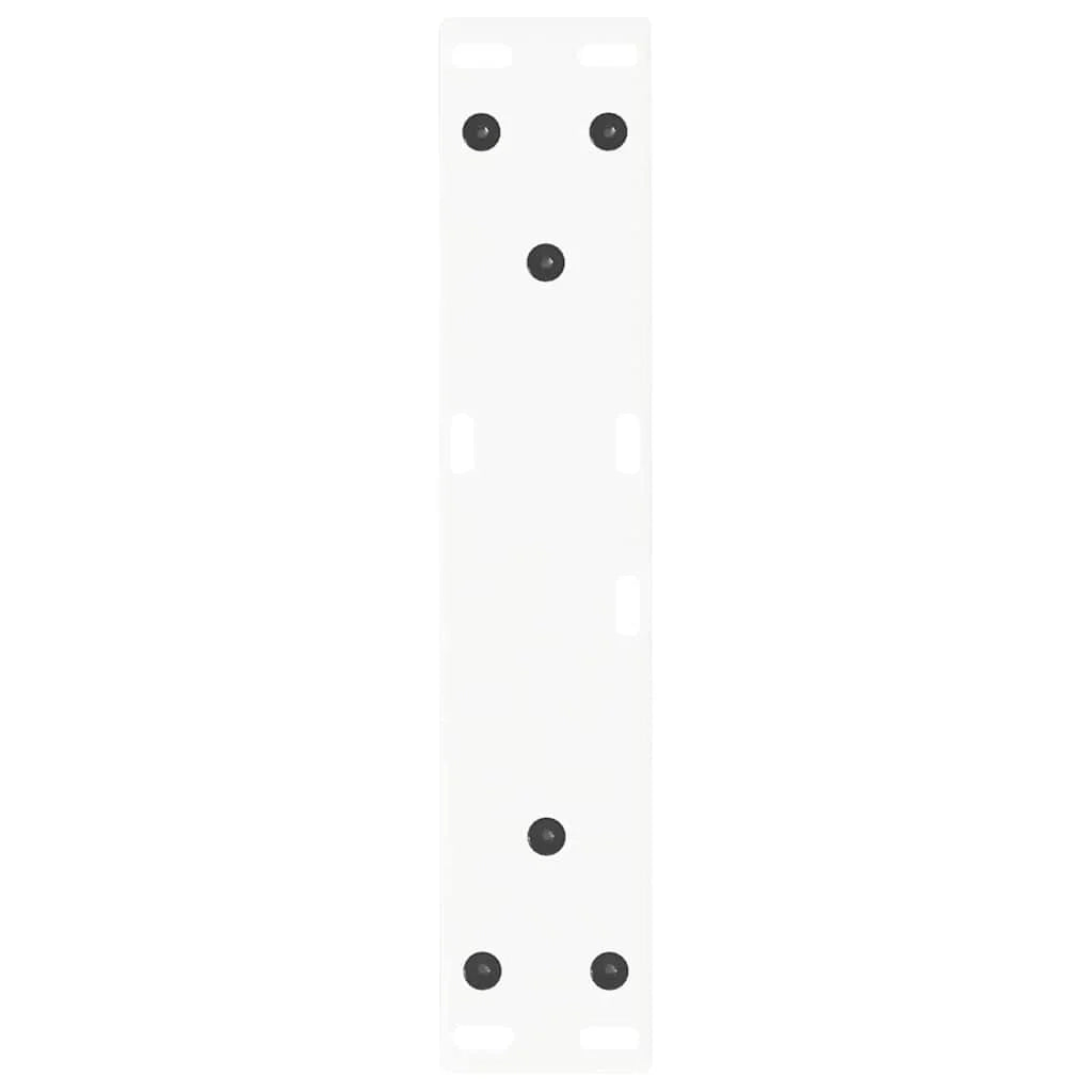 Set di 2 gambe per tavolino da caffè a V con piedini regolabili 40 x 30-31 cm acciaio bianco 02_0056893
