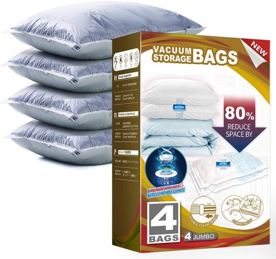 Zakche Waterdichte Herbruikbare Vacuümzakche per Koffer con Pomp 5 kPa Ultralite per Abbigliamento per Viaggi di Lavoro e Vacanze