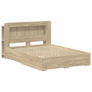 Telaio del letto con storage Rovere Sonoma 150 x 200 cm 3433882