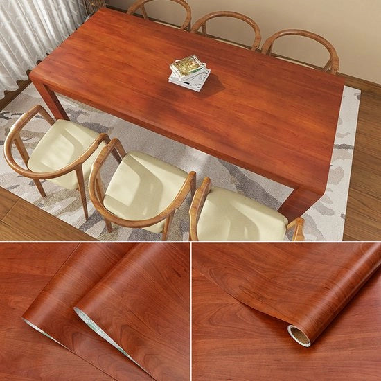 Tape adesivo autoadesivo con finitura a legno per mobili, rullo PVC, adesivo decorativo per cucina, porta, tavolo - adesivi decorativi con verniciatura - 40 cm x 2 m