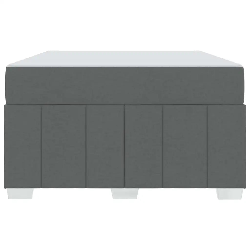 Struttura del letto Grigio scuro 120 x 200 cm Tessuto