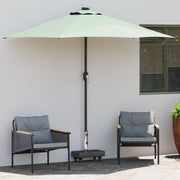Base Ombrellone con Ruote per Pali Ã˜38/48mm Nera Granito 25 kg Rettangolare