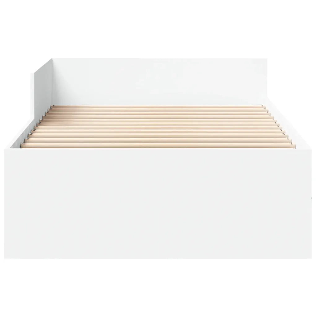vidaXL Giroletto Bianco 90x200 cm in Legno Multistrato