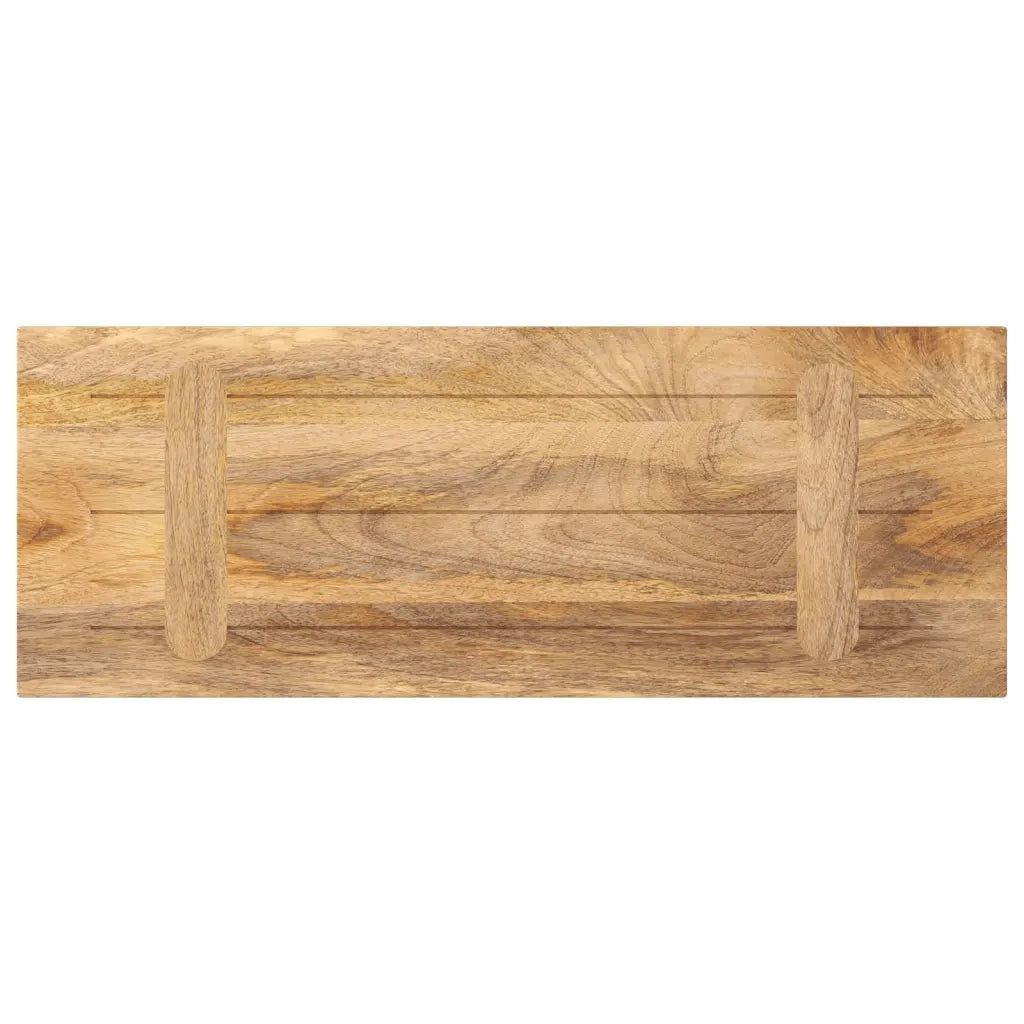 Piano per Tavolo 80x20x2,5cm Rettangolare Legno Massello Mango 371424