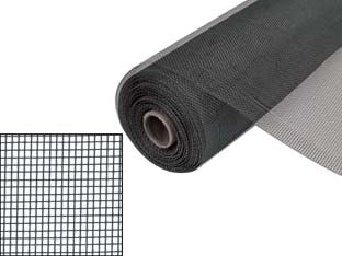 ZANZARIERA IN ALLUMINIO VISTA WAVE 18/16- - maglia 18/16 - cm.60 x mt.30 - colore antracite - 1 rotolo PHIFER