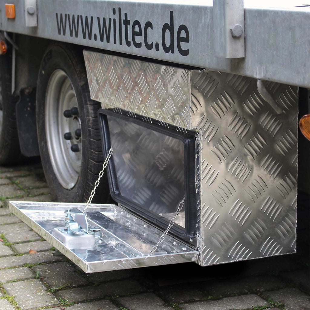 Cassetta porta attrezzi camion lato sinistro, alluminio 75x25x40cm max 60 l Gavone sottoscocca