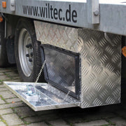 Cassetta porta attrezzi camion lato sinistro, alluminio 75x25x40cm max 60 l Gavone sottoscocca