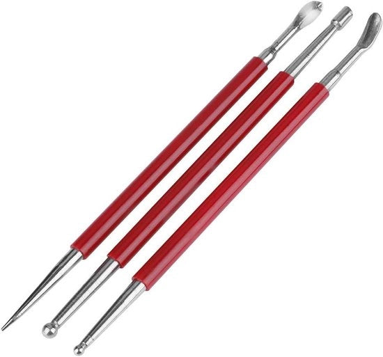 Set di graveatura a tre pezzi per modellismo in pelle - strumento di incisione a cucchiaio in pelle

Specifiche tecniche: 
- Materiale: pelle
- Set a tre pezzi
- Modello: per modellismo