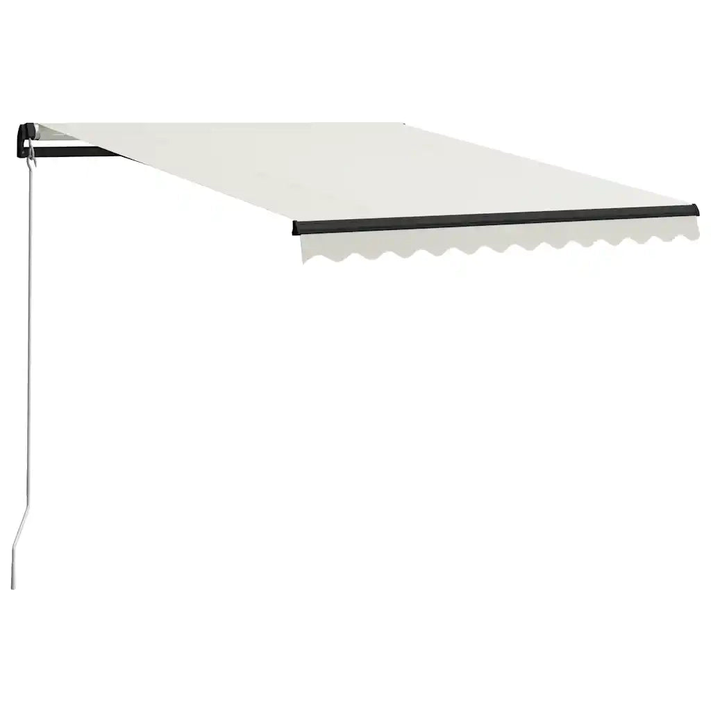 Tenda da Sole Retrattile Manuale con LED 300x250 cm Crema cod mxl 60120