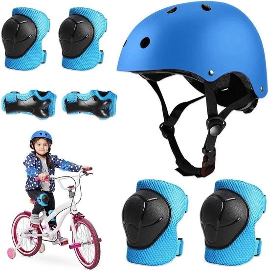 Kit di protezione per bambini - pattini - ginocchiere - guantenni - 3-11 anni - bicicletta skateboard - sport estremo.