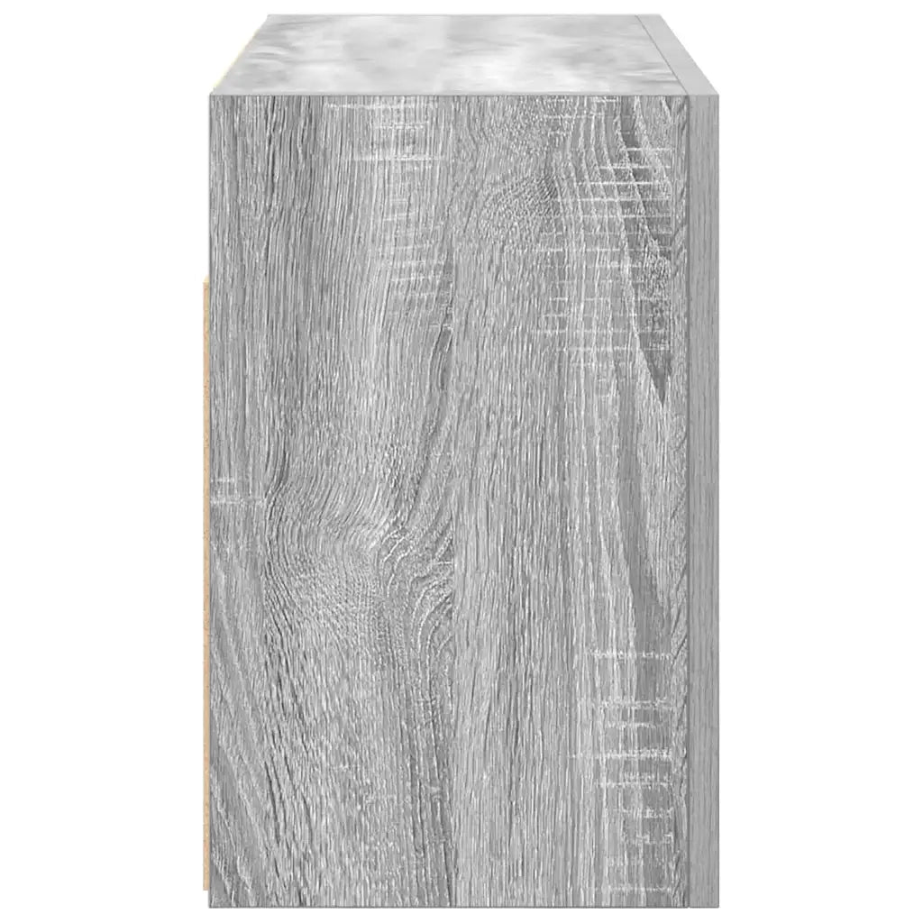Mobiletto da bagno Sonoma grigio a parete 60 x 25 x 40 cm pratico e minimalista in legno composito grigio 02_0051265