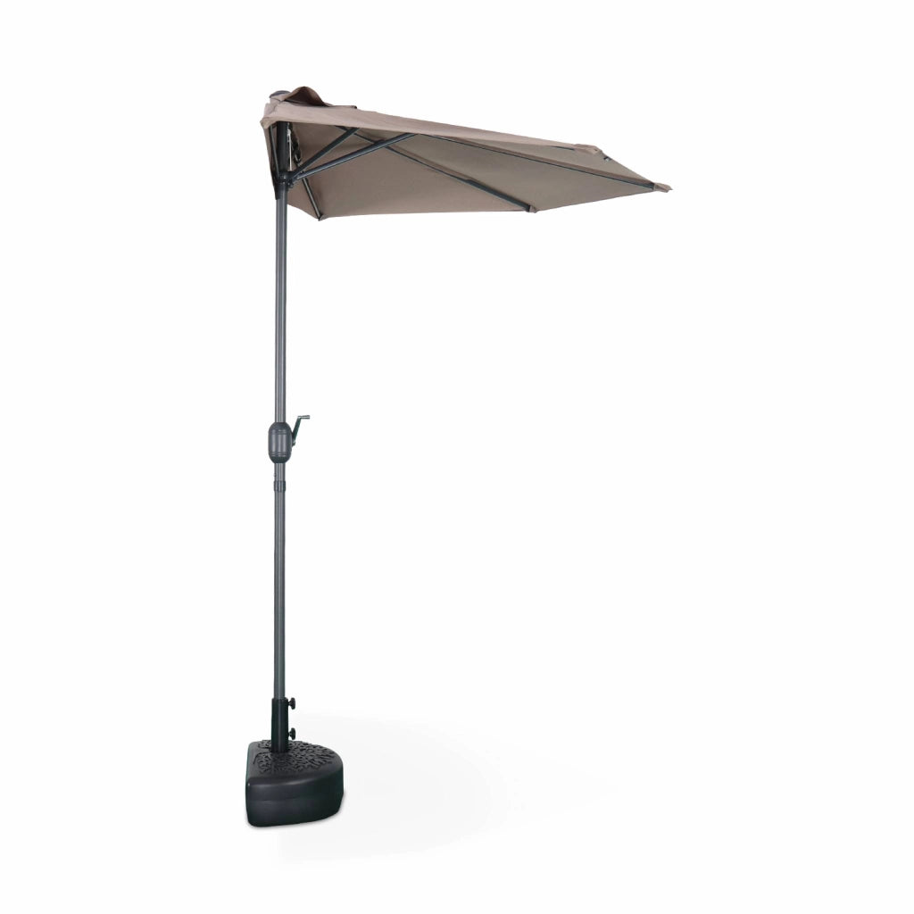 Mezzo ombrellone rotondo, ø2,5m, talpa