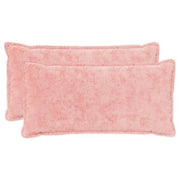 Federa 2 pcs HOUTEN Rosa 40 x 80 cm Pelliccia di Coniglio Finta 918451