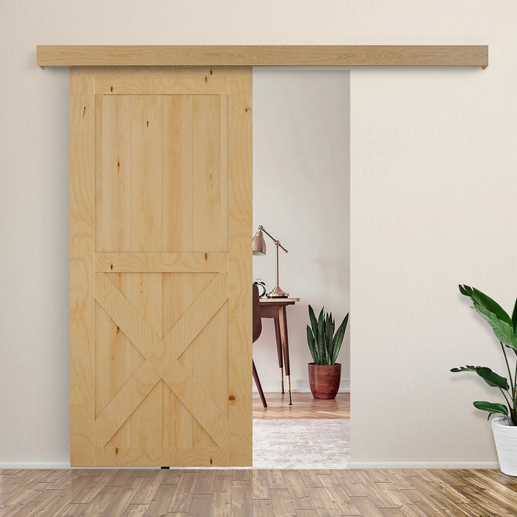 Binario per Porte Scorrevoli Rustico ¨C Zephmum ¨C Legno 200cm