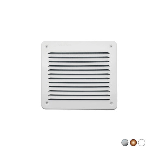 GRIGLIA IN METALLO DA SOVRAPPORRE CON RETE L. 193 X H. 165 MM- Alluminio Ramato- FIRST- pezzi 1