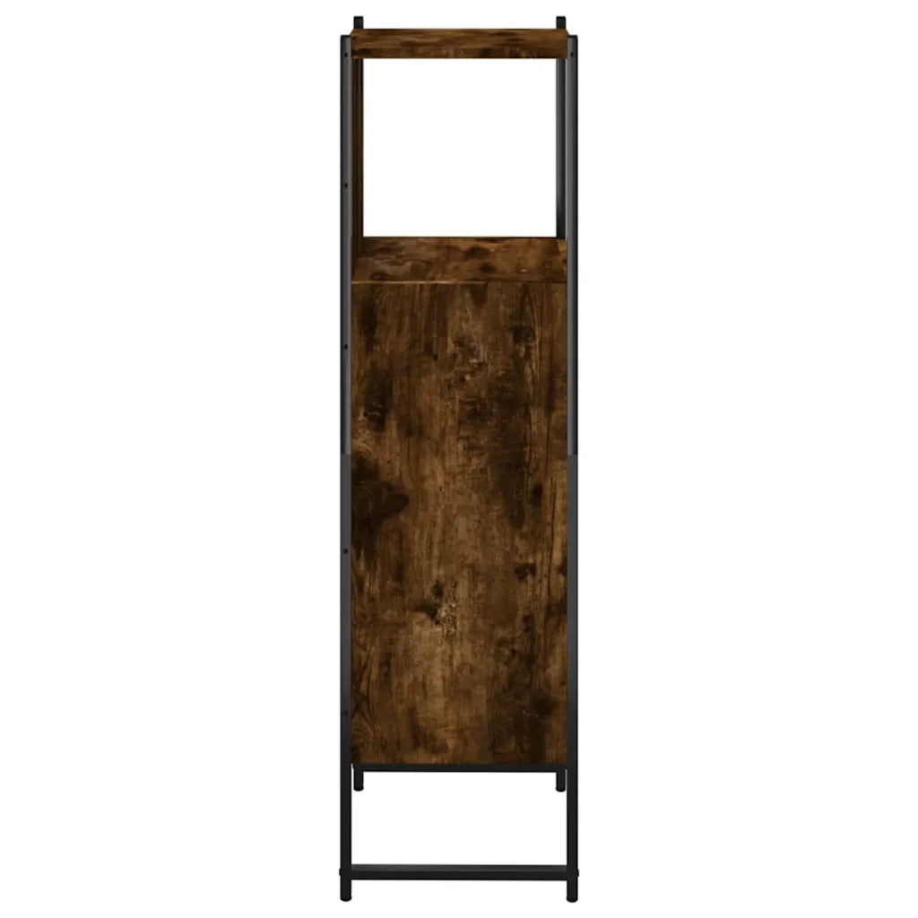 Mobile da Bagno Rovere Fumo 33x33x120,5 cm in Legno Multistrato 842468