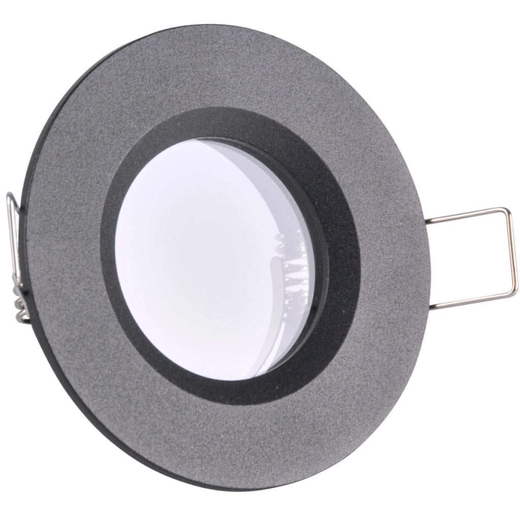 Faretto incasso nero opaco IP44 BORAS Polux MR16 12V