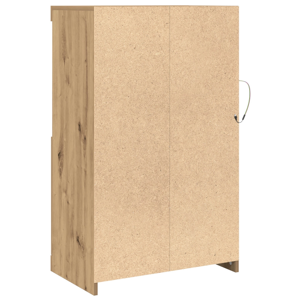 Mobile con luci LED Quercia Artisan 60,5x37x100 cm