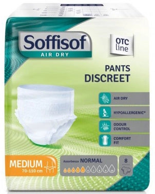 SOFFISOF PANTS DISCREET ASSORBENZA 5 NORMAL MISURA MEDIUM 8PZ