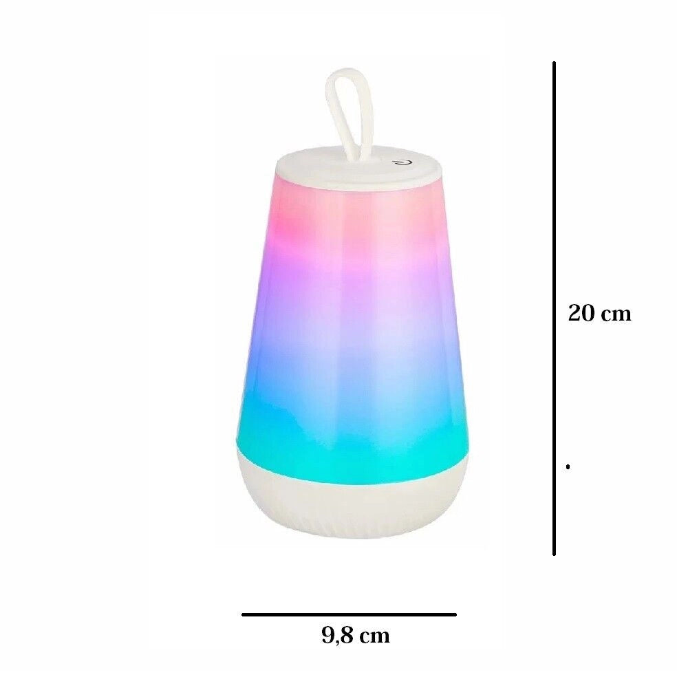 Lampada Notturna a LED da Tavolo Luce Calda dimmerabile e RGB touch ricarica USB