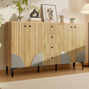 Armadio Moderno in Legno con 4 Ante e 4 Cassetti ¨C Xylo ¨C 160x36x94