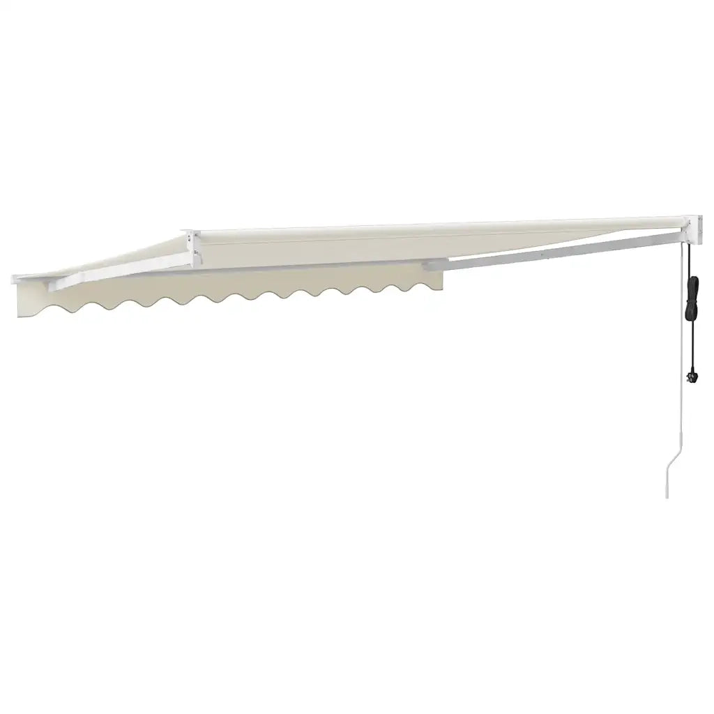 Tenda Sole Automatica Retrattile-Tenda parasole per balcone Crema 3x2,5 m 458984