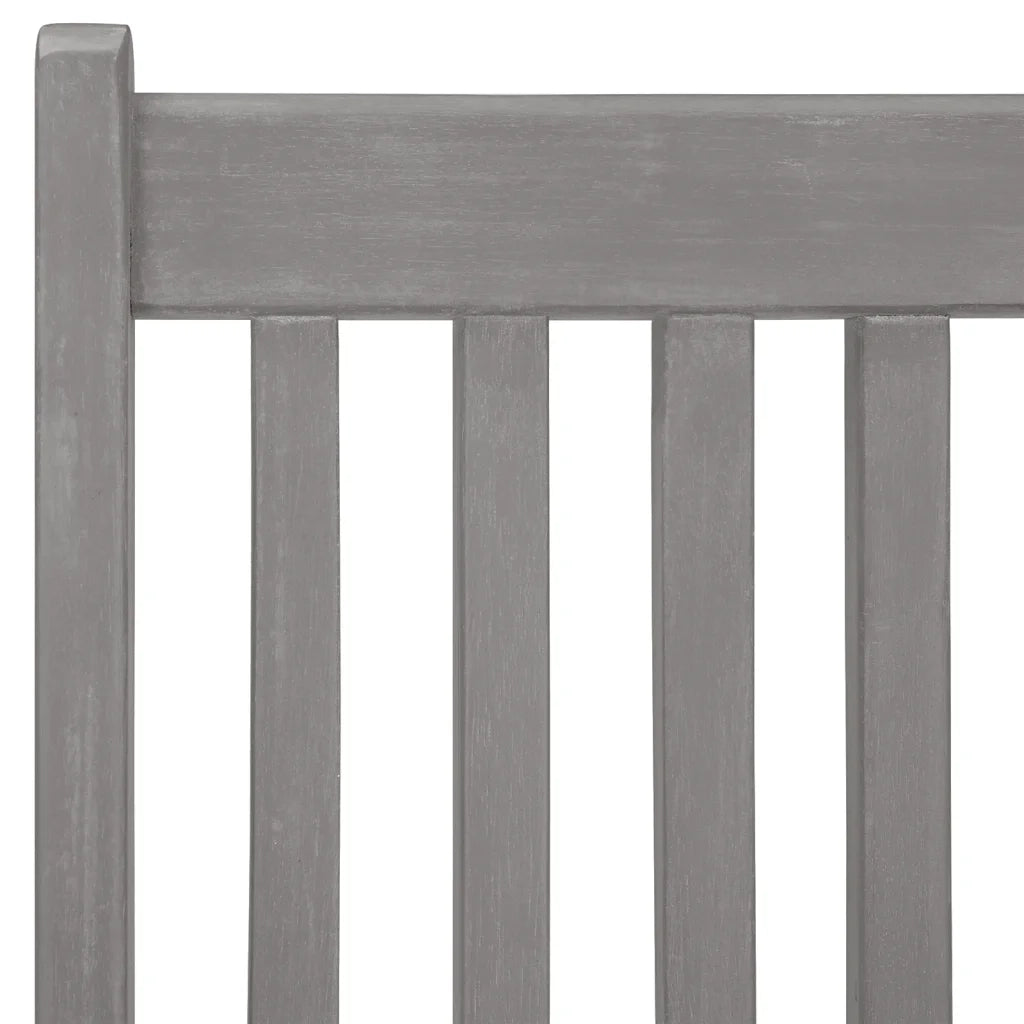 Sedie Reclinabili da Giardino 4 pz Grigie in Massello di Acacia cod mxl 9955