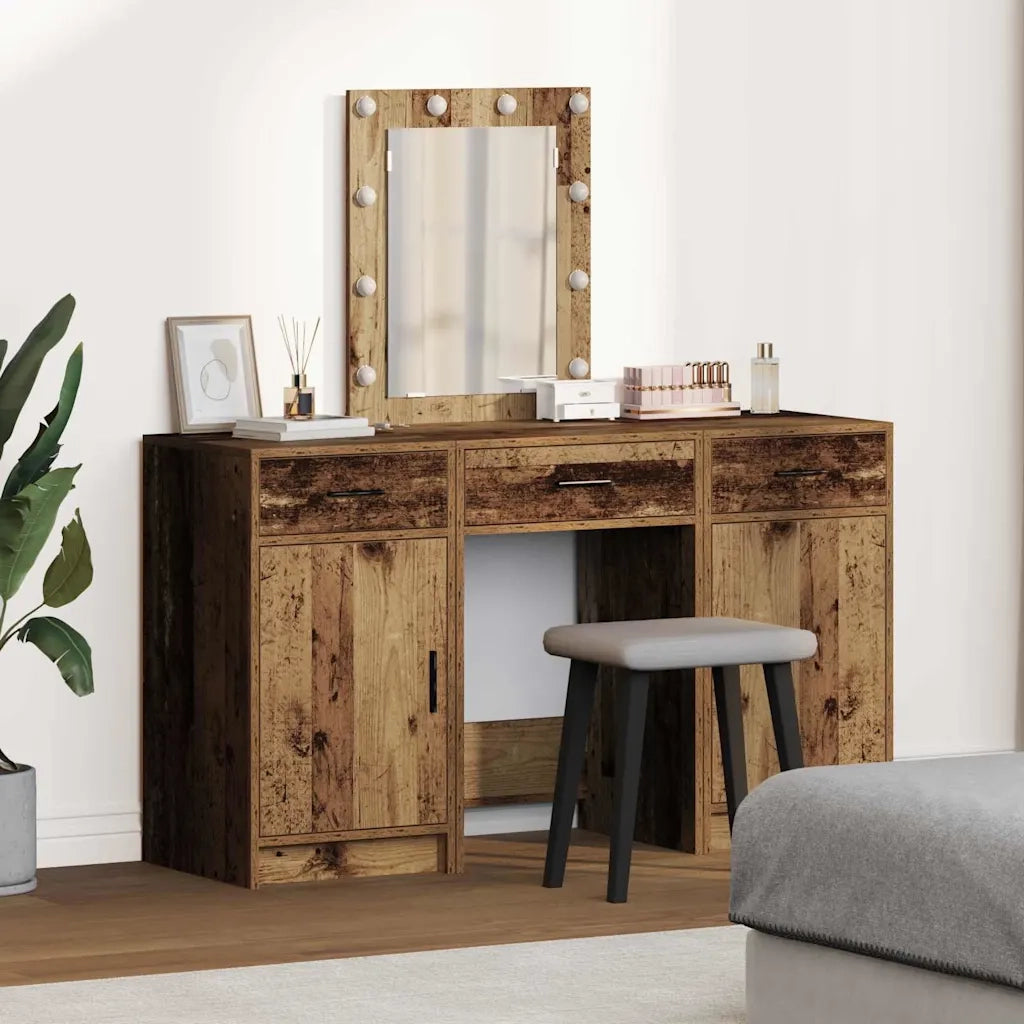 Toeletta | Tavolo da Trucco Marrone 50 x 41 x 135 cm Legno multistrato