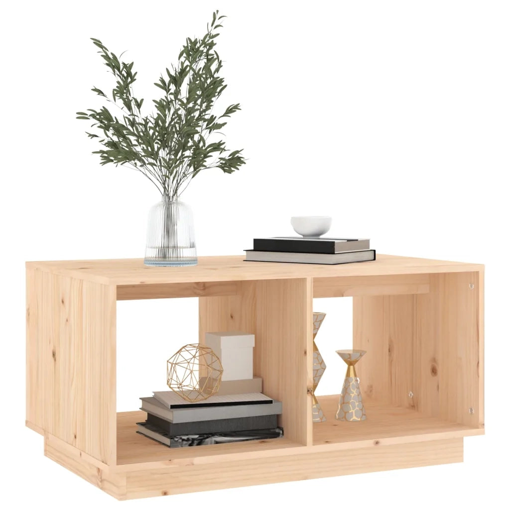 Tavolino da Salotto 80x50x40 cm Legno Massello di Pino 814434