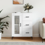 Credenza-Buffet-Armadio da cucina 69,5x34x90 cm in Legno Multistrato Bianco Lucido 820828