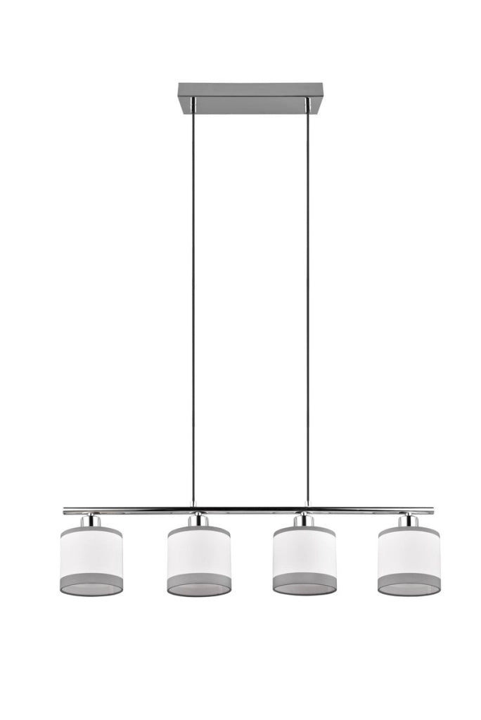 Lampada a sospensione lineare DAVOS cromo 4xE14 75cm