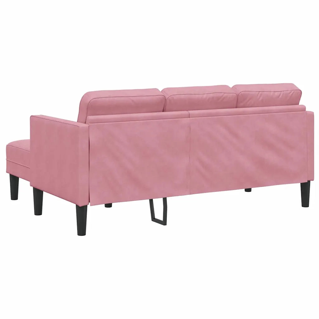 Set di divani con cuscino 2 pcs Rosa Poliestere 3329268