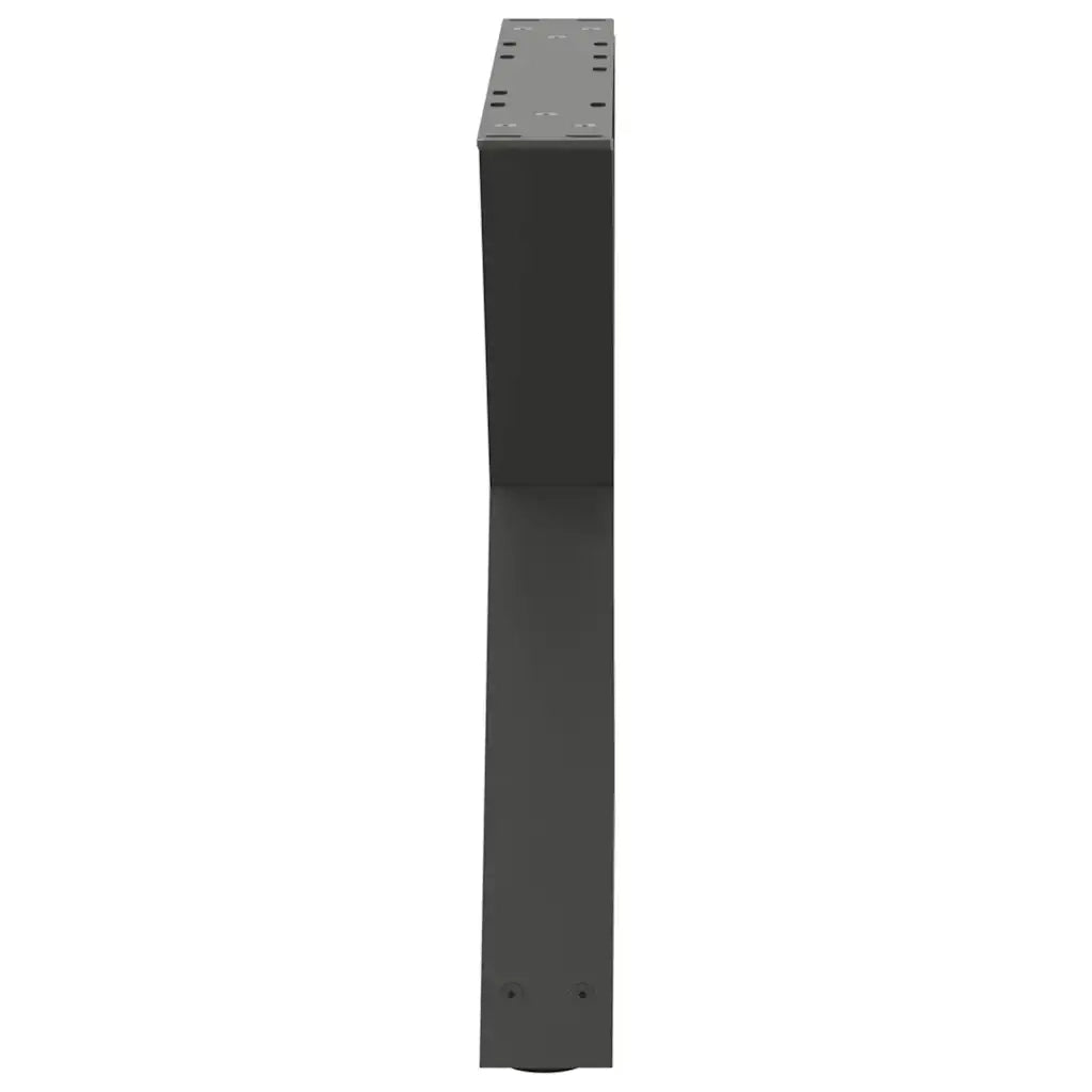 Gambe per tavolino 2 pz-Set di 2 Gamba per Tavolo Antracite 50x(42-43,3) cm Acciaio
