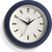 Orologio a Sfere Retro - Orologio a Clessidra con Numeri Leggibili, in Metallo Nero, Ideale per la Cucina, Ufficio o Sala da Pranzo - Orologio a Sfere 25cm - Blu Indaco