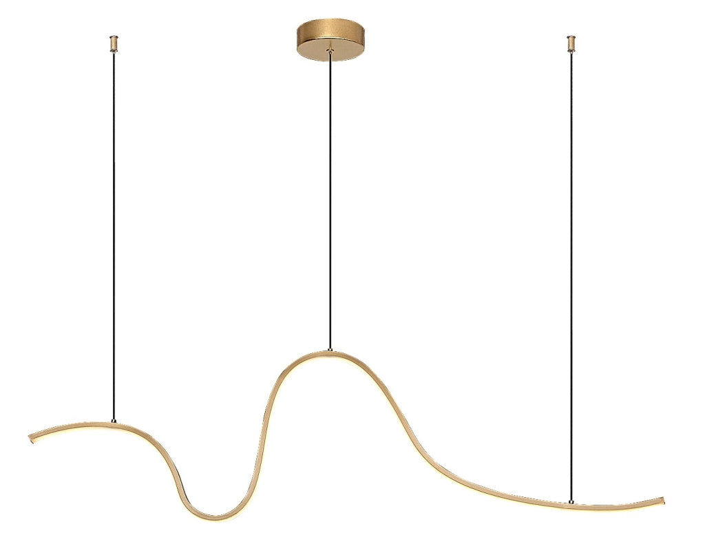 Lampada sospesa LED a onda Cobria 20W oro Rabalux