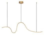 Lampada sospesa LED a onda Cobria 20W oro Rabalux