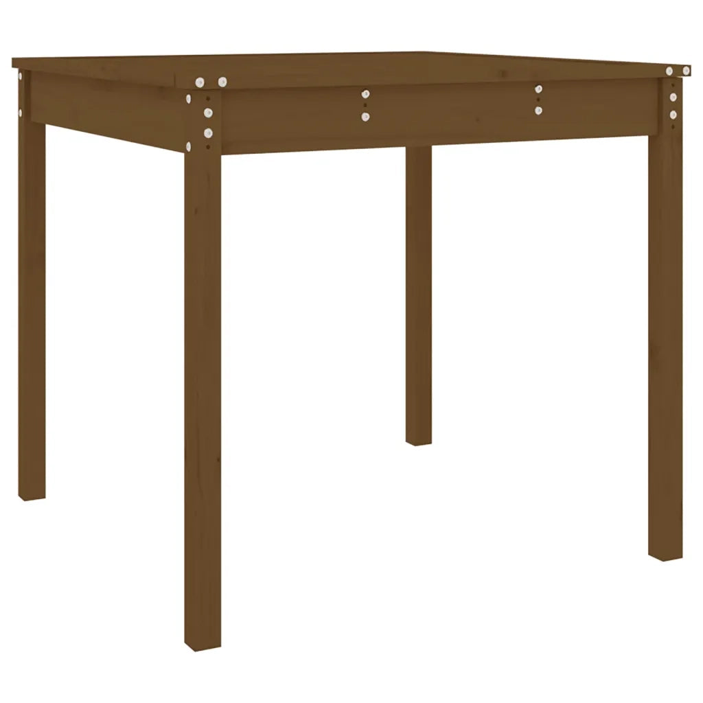 Tavolo da Giardino Ambra 82,5x82,5x76 cm Legno Massello di Pino 823965