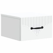Mobiletto da notte a muro con cassetto Bianco 34,5 x 33 x 20 cm 898935