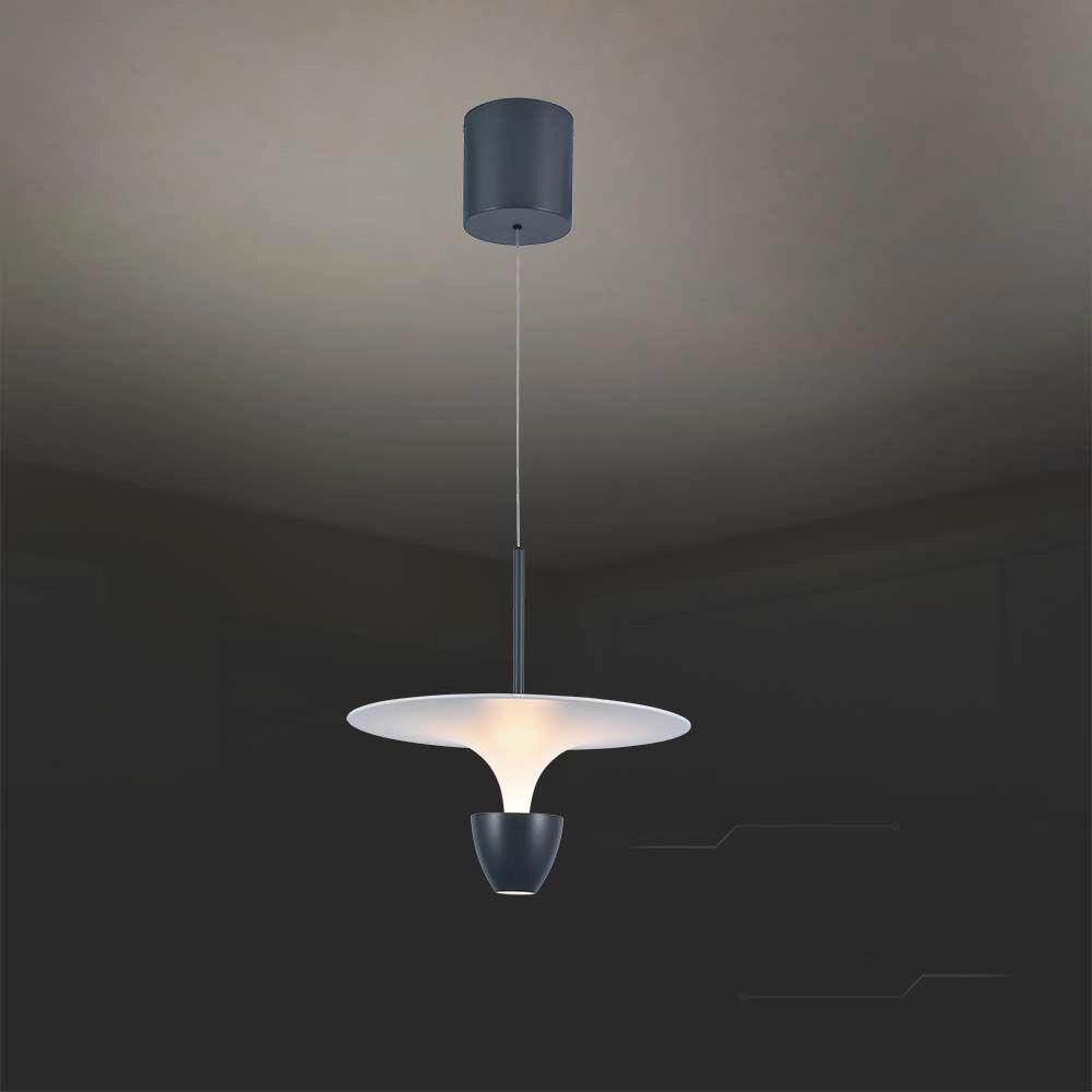 Lampada a sospensione LED 3000K bianco/grigio V-TAC VT-7832