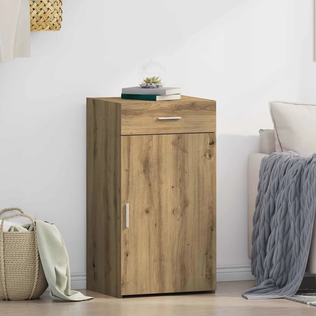 Credenza con Cassetto-Buffet-Armadio da cucina Rovere artigianale 50 x 42,5 x 93 cm