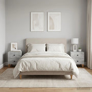 Armadio da Notte 2 pcs Grigio Cemento 43 x 34,5 x 48 cm 894072