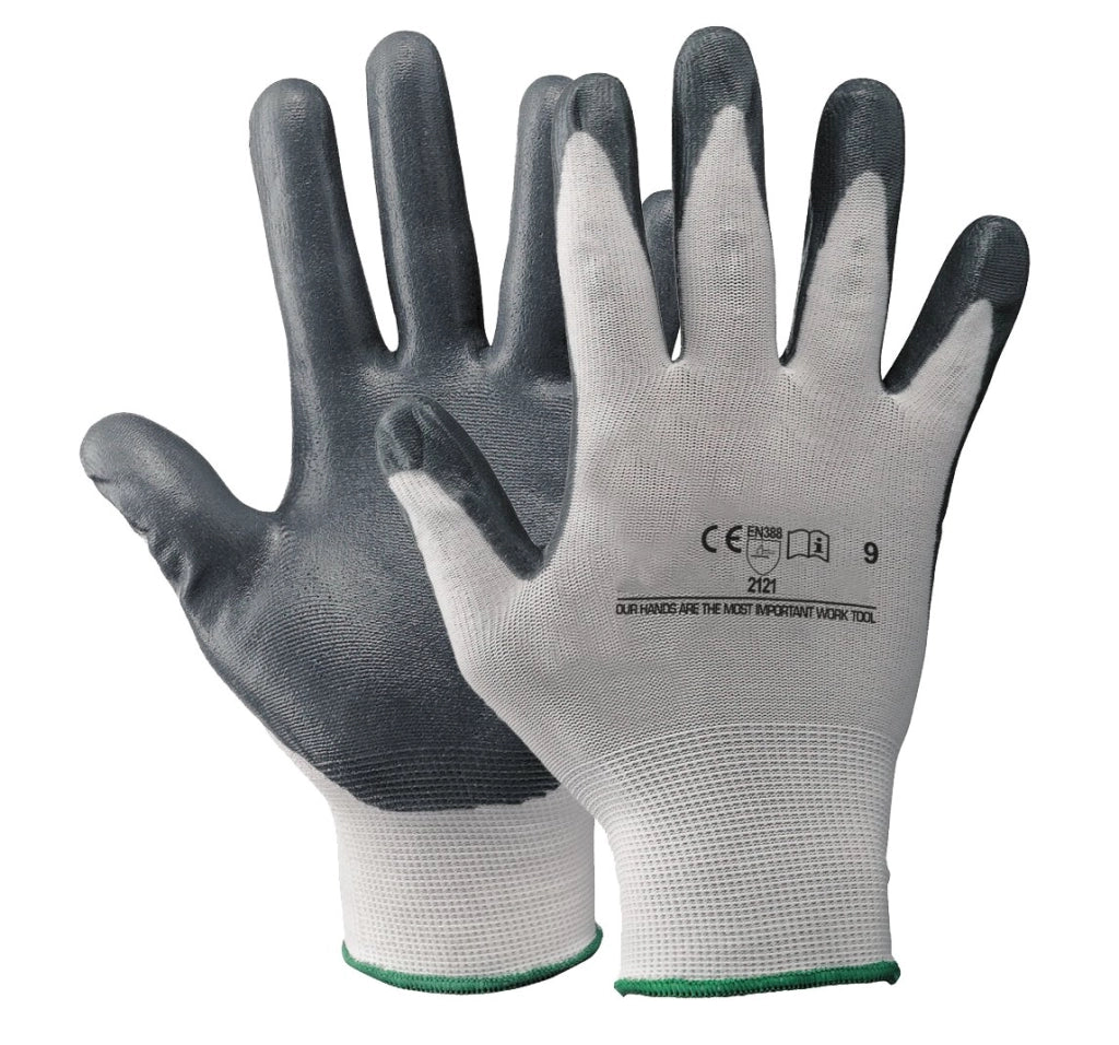 GUANTO NYLON/NITRILE SCHIUMATO Tg. 10 - 12 paia