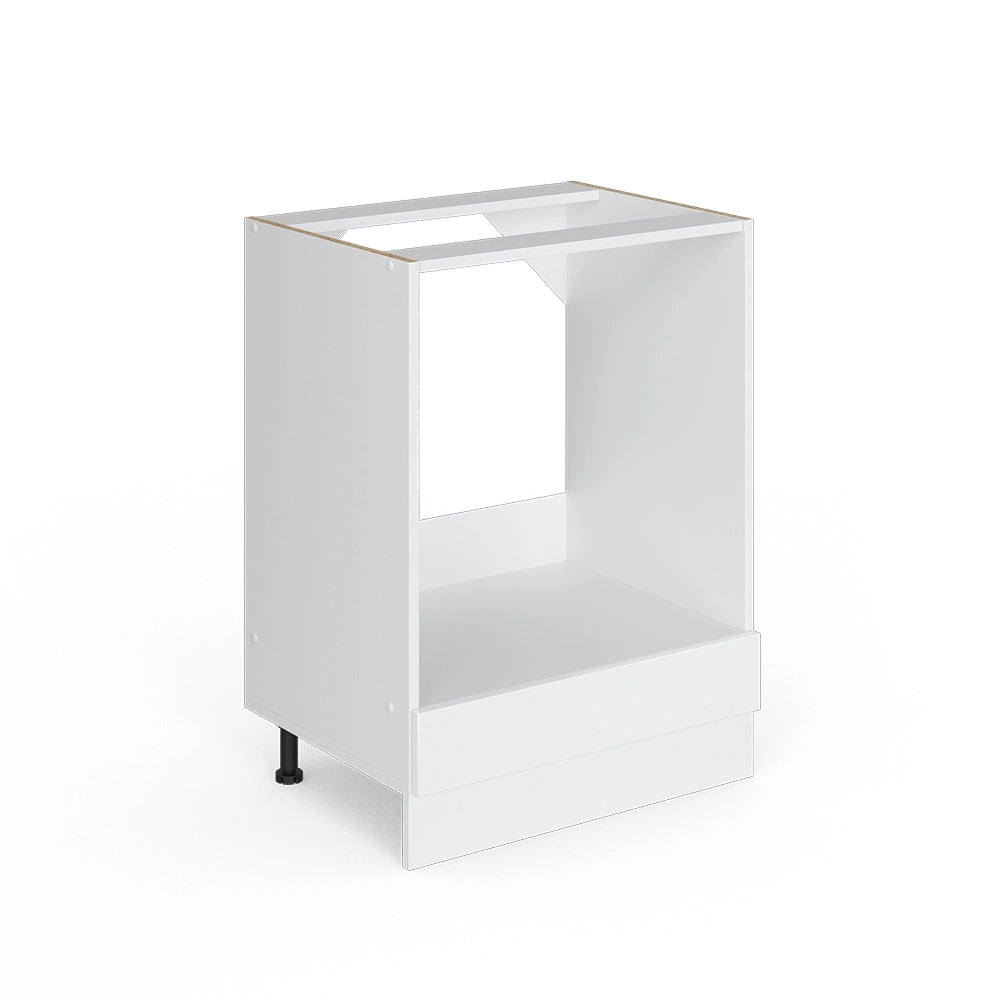 Vicco Base universale Bianco lucido 60 cm con grande nicchia, senza piano di lavoro
