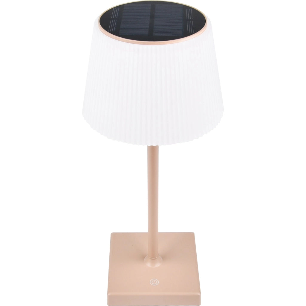 Lampada da Tavolo Sunrise Ricaricabile Solare tortora